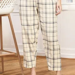 Kryptic Pack Of 2 Checked Pure Cotton Relaxed Fit Lounge Pants-picture-6