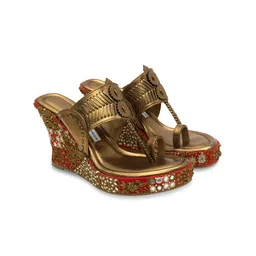 Aprajita Toor Ethnic Wedge Sandals-53