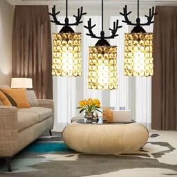 KINIS 3 Pcs Modern and Unique Style Black & White Quirky Ceiling Lamps-38