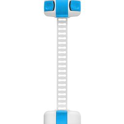 Safe-O-Kid 1 Child Safety Lock / Latch for Baby Proofing, Multipurpose, Easily Adjustable & High Quality Large Size White & Blue Pack of 1-picture-1