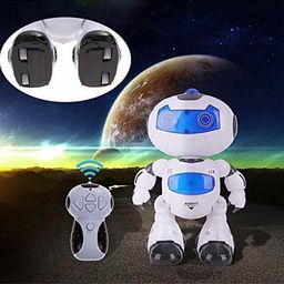 Fiddlerz Remote Control Robot with 3D Lights and Sounds - White-17