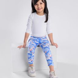 Kookie Kids Full Length Leggings Unicorn Print - Blue-image-27