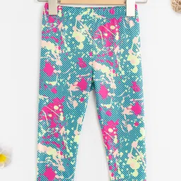 Kookie Kids Full Length Printed Lounge Pant - Blue-picture-16