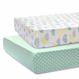 Abracadabra 100% Cotton Flat Sheets for Crib/Cot Lost in Clouds Print - Set of 2-image-26