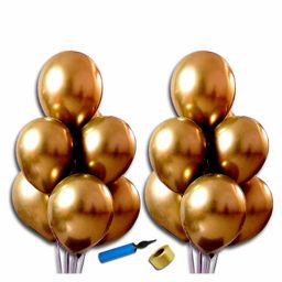 Shopperskart Chrome Balloon Set Golden - Pack of 52-image-99
