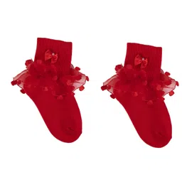 NEXT2SKIN Frill Socks - Red-picture-16