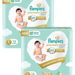 Pampers Premium Care Diaper Pants Large - 13 Pieces - (Pack of 2)-picture-16