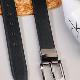 SAZARA Men Textured Leather Reversible Belt-image-57