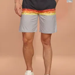 BULLMER Men Pack of 2 Printed Regular Fit Shorts-image-100