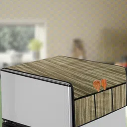 The Furnishing Tree Beige Printed Refrigerator Cover-picture-54
