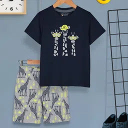 HELLCAT Boys Printed T-shirt with Shorts-image-45