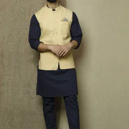 TJORI Pure Cotton Corduroy Nehru Jackets-picture-31