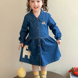 LULU & SKY Shirt Midi Dress-image-5