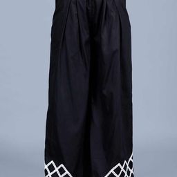 Gulabo by Abu Sandeep Women Mid-Rise Relaxed Fit Pleated Trousers-picture-46