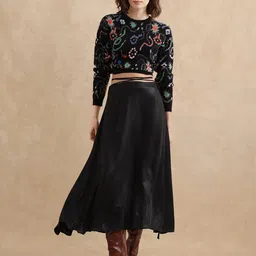 RAREISM A-Line Midi Skirt-picture-13