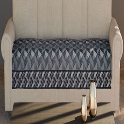 Fashion Throw Grey Printed Velvet 1 Piece Sofa Cover-image-46