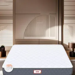 COIRFIT White & Grey Quilted Cotton Anti-Microbial Fabric Single Size Mattress-image-11