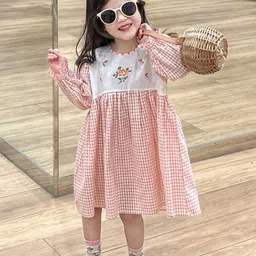 LULU & SKY Polka Dot Print Flutter Sleeve A-Line Dress-image-90