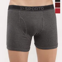 Sporto by Macho Pack Of 4 Mid-Rise Short Trunks-picture-1