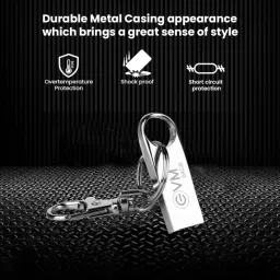 EVM EnVault USB 2.0 Flash Drive-High Performance 64 GB Pen Drive Compatible with Desktop Computer USB 2.0 Metal Case image 3