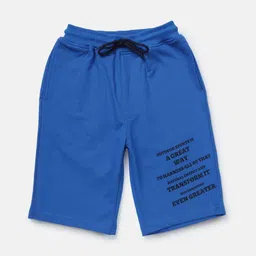 Gini and Jony Boys Typography Printed Shorts image 1