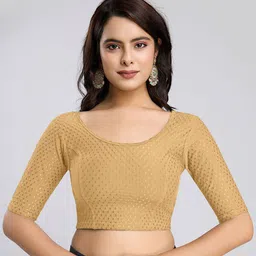 Trendmalls Women Cotton Stitched Saree Blouse-picture-48