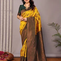 Shriyangan Zari Pure Silk Kanjeevaram Saree-image-18