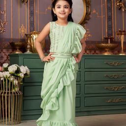 BAESD Girls Embellished Lehenga & Blouse With Dupatta-picture-53