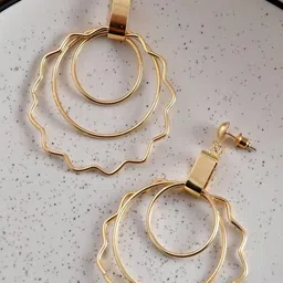 SUNBURST Contemporary Drop Earrings-25