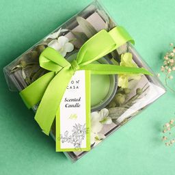 MARKET99 Green Lily Fragrance Wax Jar Candle-image-4