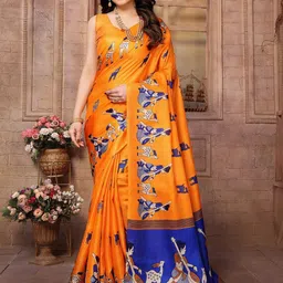 KALINI Kalamkari Printed Saree-55