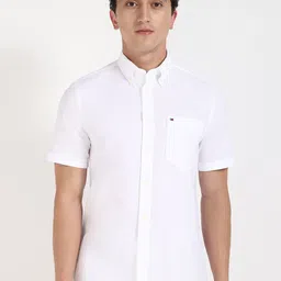Tommy Hilfiger Men Relaxed Fit Button-Down Collar Textured Cotton Casual Shirt-picture-16