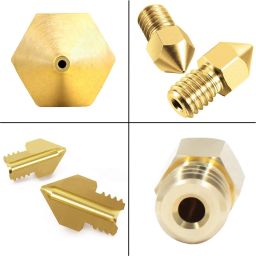 0.4mm 3D Printer Nozzle 0.4mm MK8 M6 Nozzle 3D Printer Nozzles For 3.0mm Makerbot Creality CR-10 ANET A8 CR-10 M6 3D Printer - RS27070.4mm 3D Printer Nozzle 0.4mm MK8 M6 Nozzle 3D Printer Nozzles For 3.0mm Makerbot Creality CR-10 ANET A8 CR-10 M6 3D Printer - RS2707 image 2