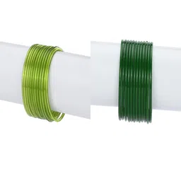 1ST TIME Set Of 24 Green Alloy Bangles-picture-33