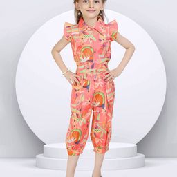 Lei-Chie Girls Printed Shirt with Capris Clothing Set-image-29