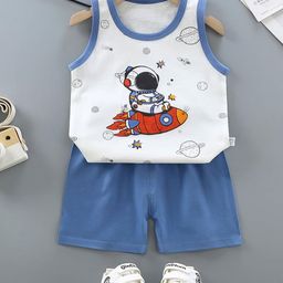 Bold N Elegant Unisex Kids Printed T-shirt with Shorts-image-57