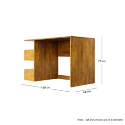 HEXA RED Brown Engineered Wood Study Table For Work From Home Students & Computer Table image 3