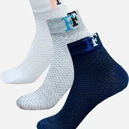 StyFunMen Pack Of 3 Crew Length Ankle Running Socks-5