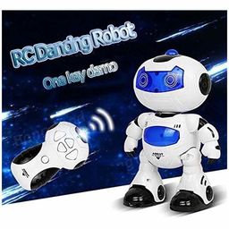 Fiddlerz Remote Control Robot with 3D Lights and Sounds - White image 3