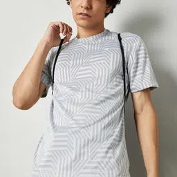max Men Abstract Printed Round Neck T-shirt-image-37