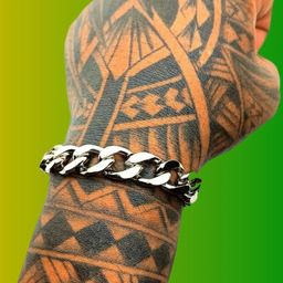 Dynamic Retail Global Men Stainless steel Silver-Plated Link Bracelet-image-66