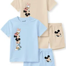 Minicult Unisex Kids Printed T-shirt with Shorts-58