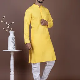 PulseIQ Men Cotton Straight Kurtas-picture-20