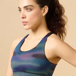 CULT Women Energy Map All Over Print High Support Bra-15