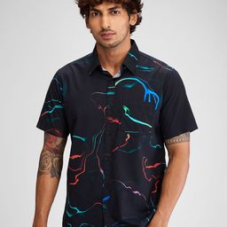 SPYKAR Men Slim Fit Opaque Printed Casual Shirt-picture-32