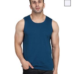 WOOSTRO Men Pack Of 2 Solid Round Neck Cotton Slim Fit T-shirts-image-23
