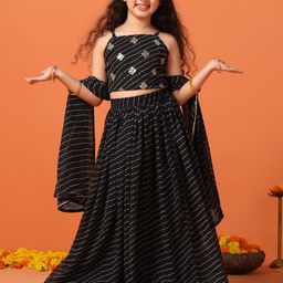 Sangria Printed Lehenga With Choli & Dupatta-picture-7