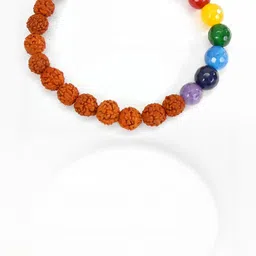 Divine souvenirs Unisex Rudhraksha Beaded Elasticated Bracelet-53