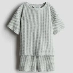 H&M 2-Piece Waffled Jersey Set-image-17