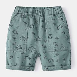 LULU & SKY Boys Printed High-Rise Shorts-image-77
